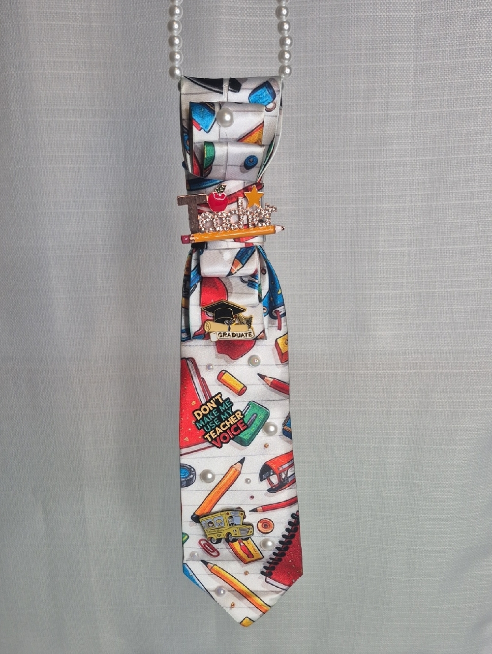 Handcrafted Luxury Fashion Necktie Necklace 📿 (THE TEACHER'S PET) - Picture 10 of 13